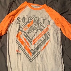 Small men’s baseball tee societ small